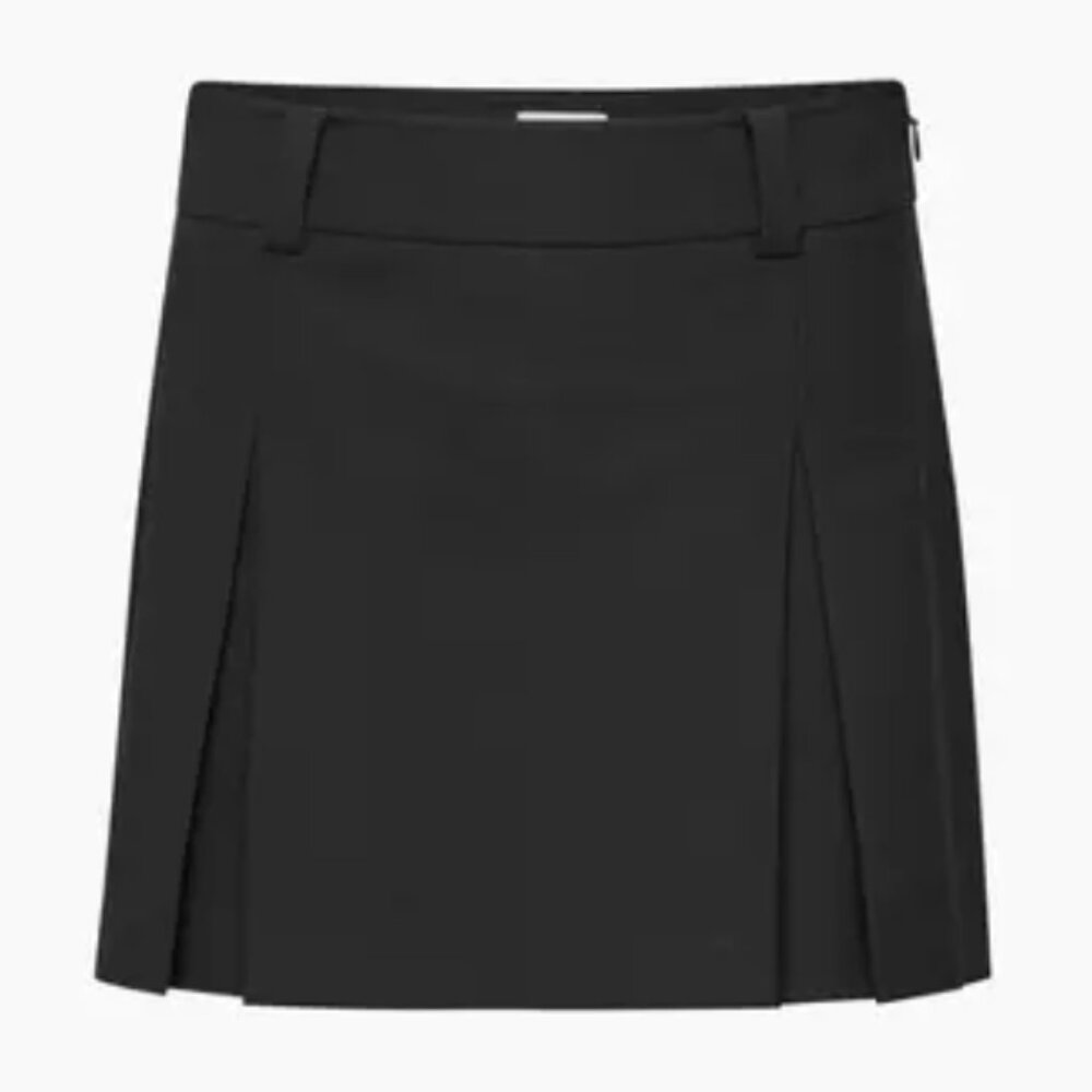 Sunday Best Aritzia Black Pleated Mini Skirt Tennis Prep Academia
